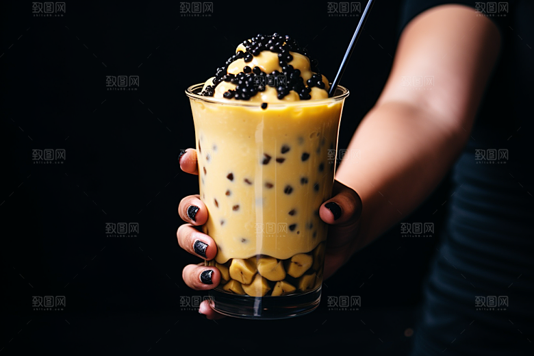 奶茶高清卡路里摄影图