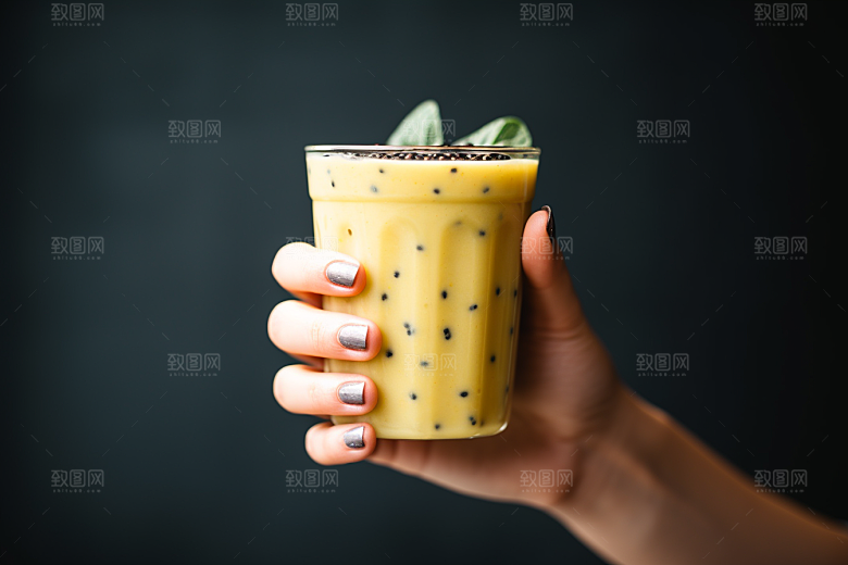 奶茶休闲广告摄影图