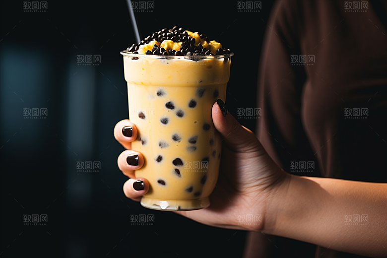 奶茶广告生活摄影图