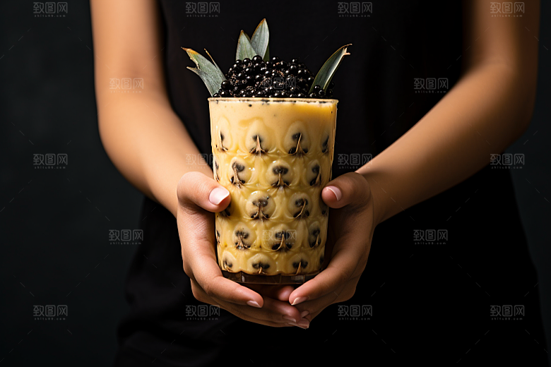 奶茶卡路里休闲摄影图