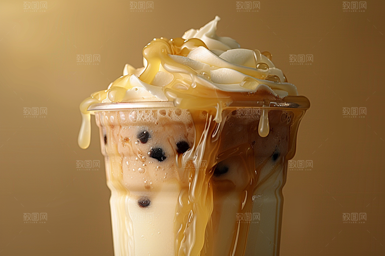 奶茶高清饮料摄影图