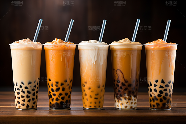 奶茶果茶休闲摄影图