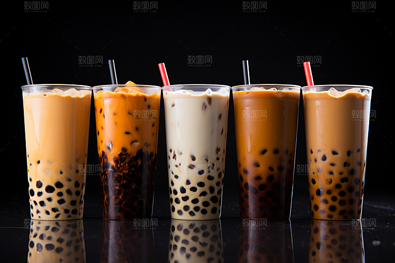 奶茶甜品生活摄影图