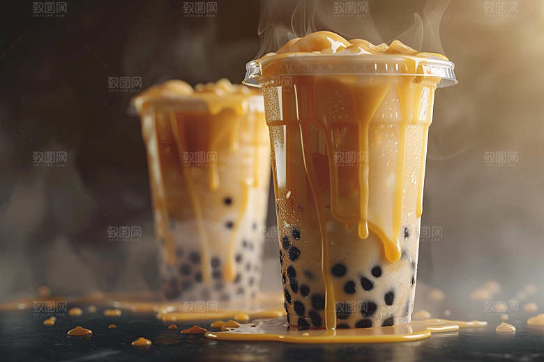 奶茶休闲饮品摄影图