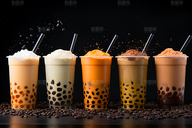 奶茶饮料饮品摄影图