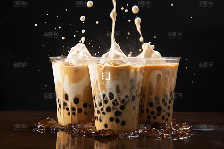 奶茶休闲高清摄影图
