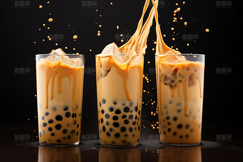 奶茶高清温暖摄影图