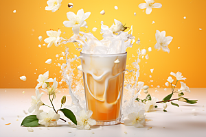 奶茶广告生活摄影图