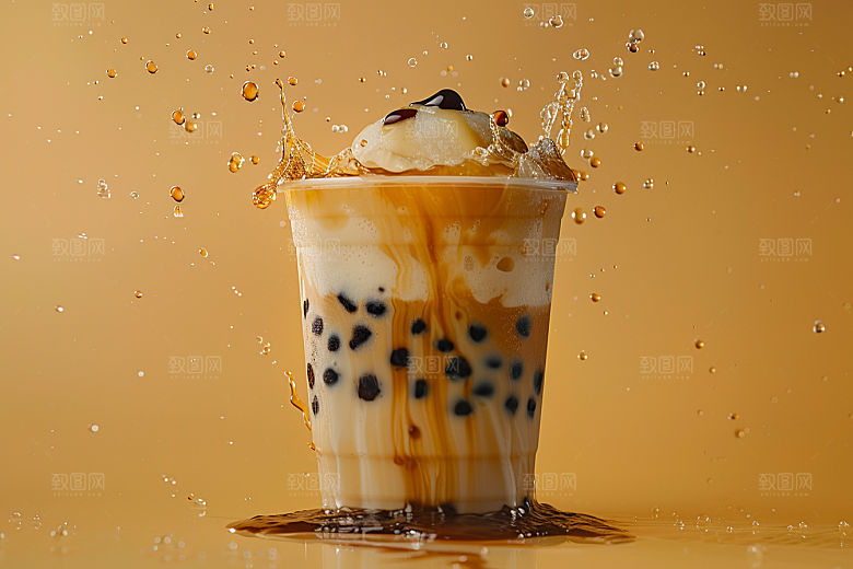 奶茶高清饮料摄影图