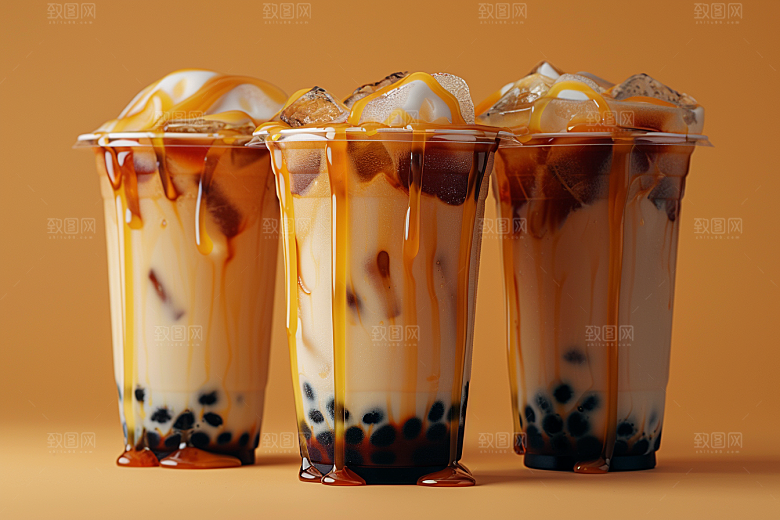 奶茶休闲饮品摄影图