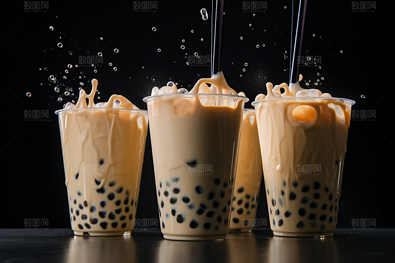 奶茶生活广告摄影图