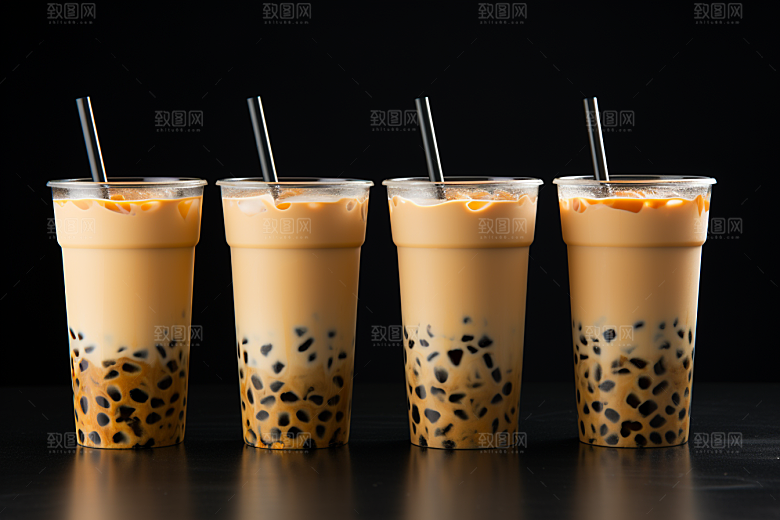 奶茶休闲甜品摄影图