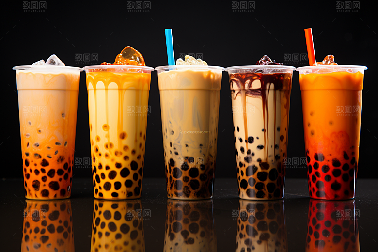 奶茶饮料休闲摄影图