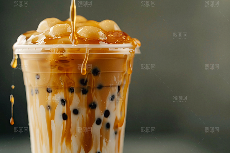 奶茶甜品生活摄影图