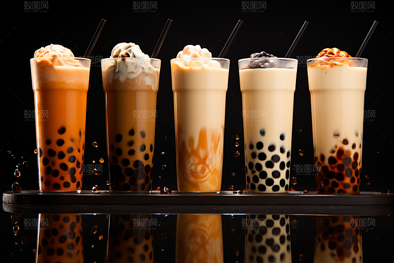 奶茶饮品卡路里摄影图