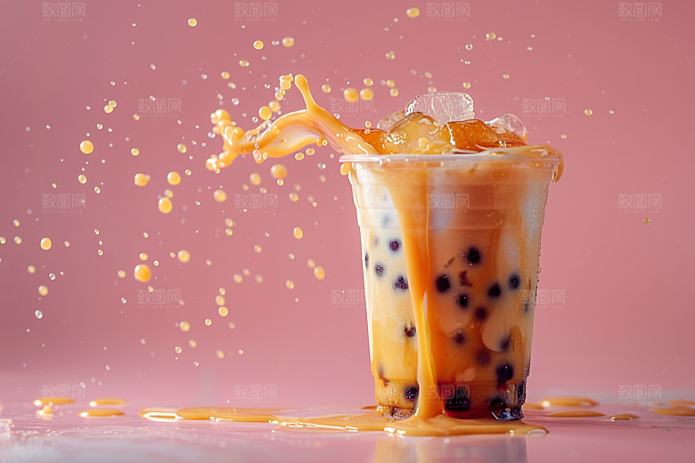 奶茶美味饮品摄影图