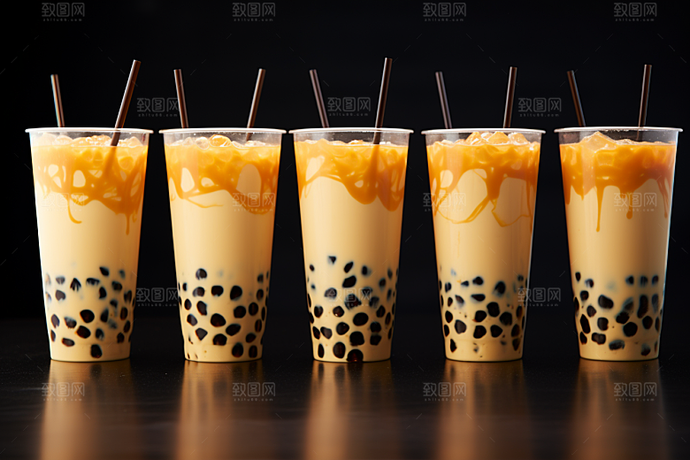 奶茶甜品高清摄影图