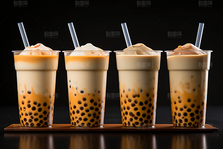 奶茶果茶高清摄影图