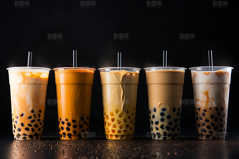 奶茶饮品卡路里摄影图