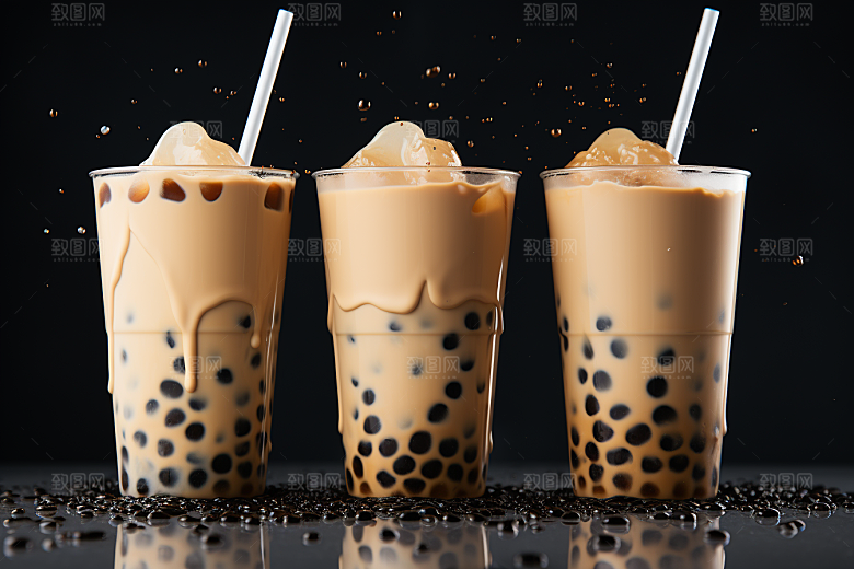 奶茶美味生活摄影图