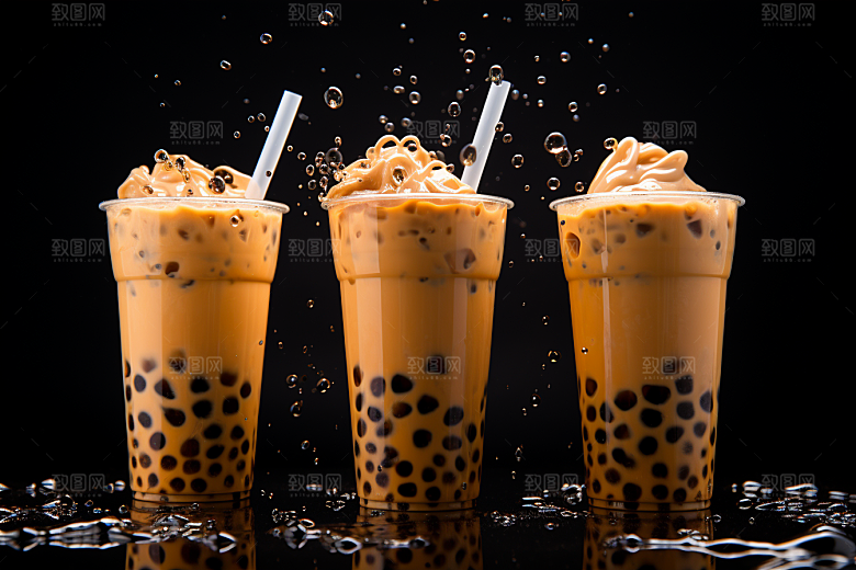 奶茶饮品高清摄影图