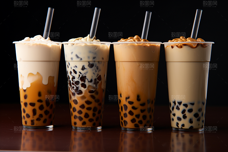 奶茶饮料美味摄影图