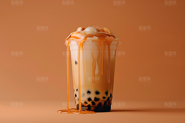 奶茶美味温暖摄影图