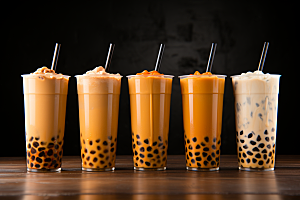 奶茶果茶饮品摄影图