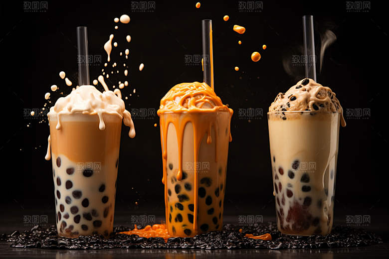 奶茶美味饮品摄影图