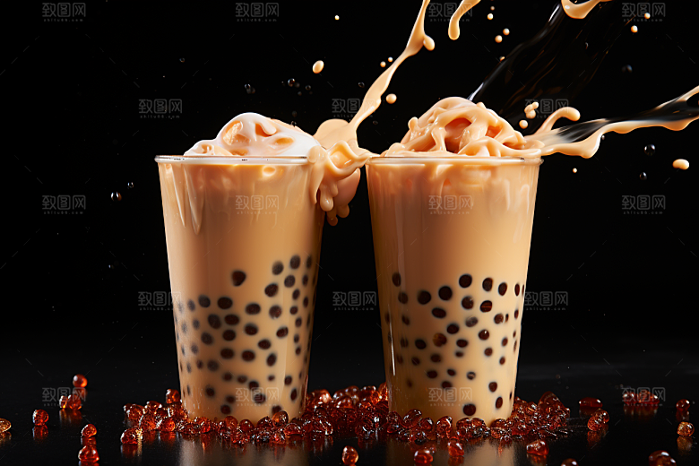 奶茶广告生活摄影图