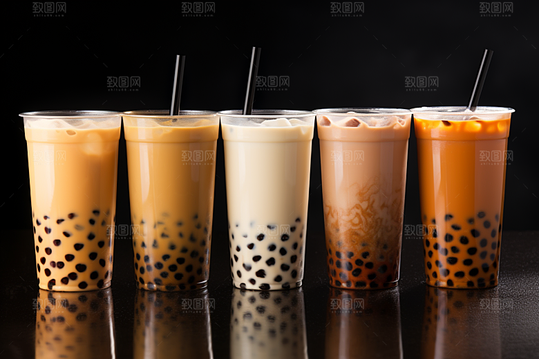 奶茶甜品高清摄影图