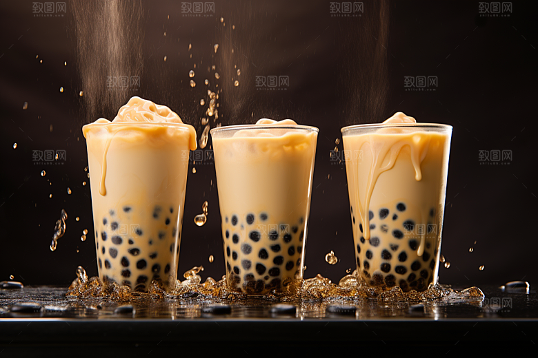 奶茶卡路里生活摄影图