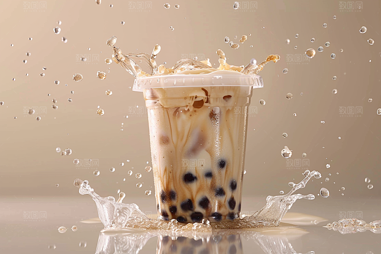 奶茶高清饮料摄影图
