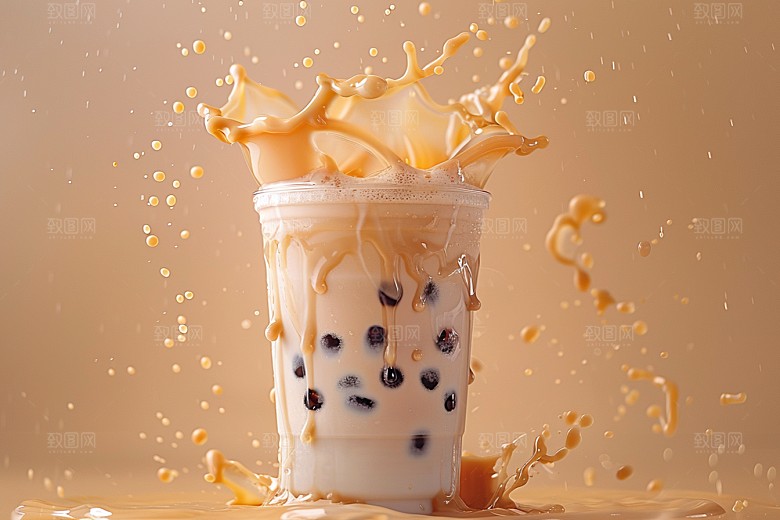 奶茶美味休闲摄影图
