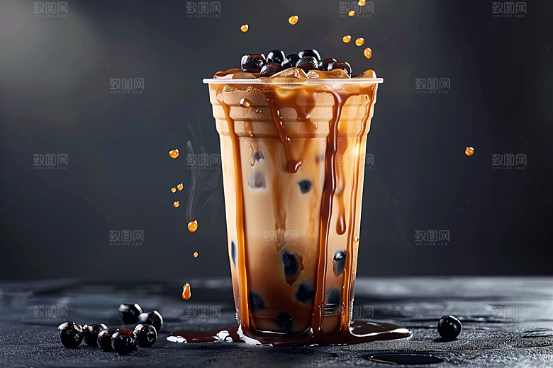 奶茶休闲美味摄影图