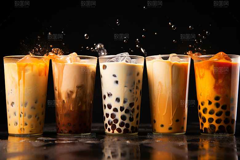 奶茶高清甜品摄影图