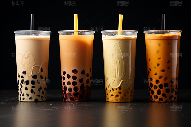 奶茶美味饮料摄影图