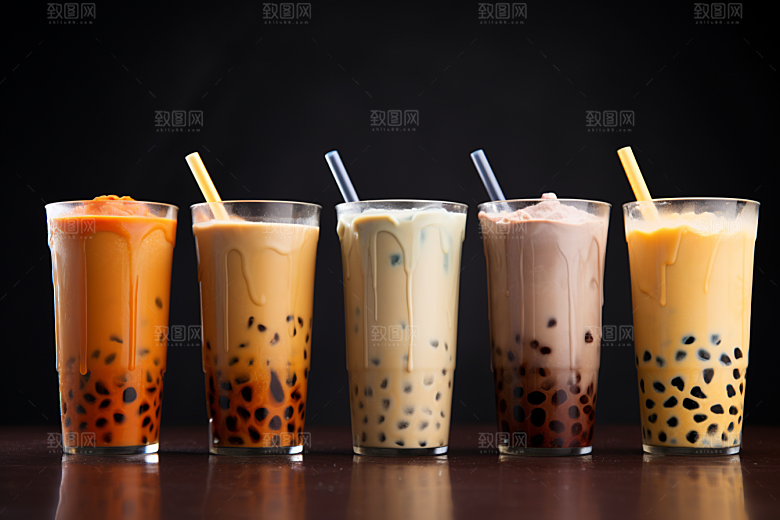 奶茶果茶休闲摄影图