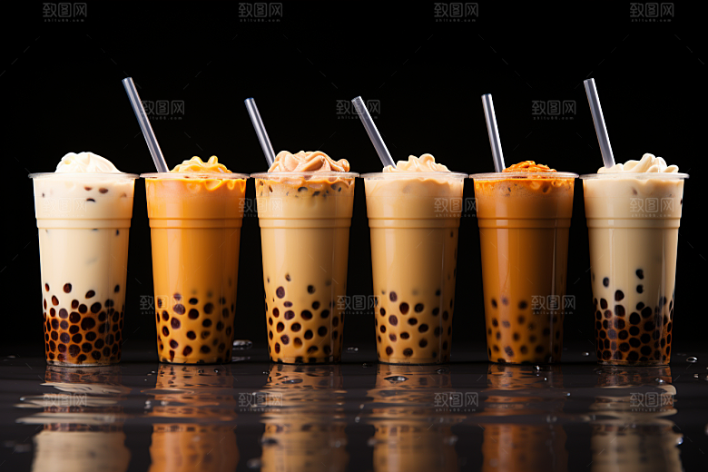奶茶休闲果茶摄影图