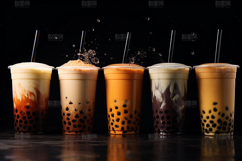 奶茶饮品休闲摄影图