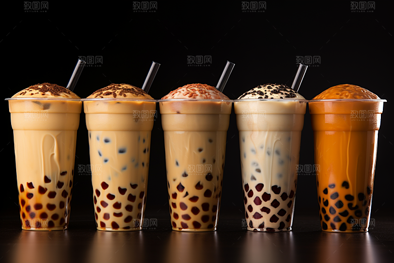奶茶果茶休闲摄影图