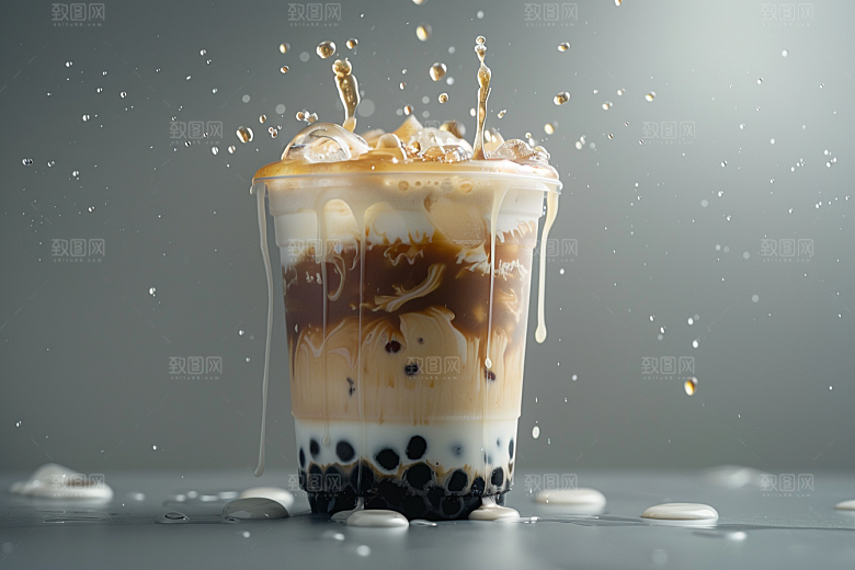 奶茶生活美味摄影图