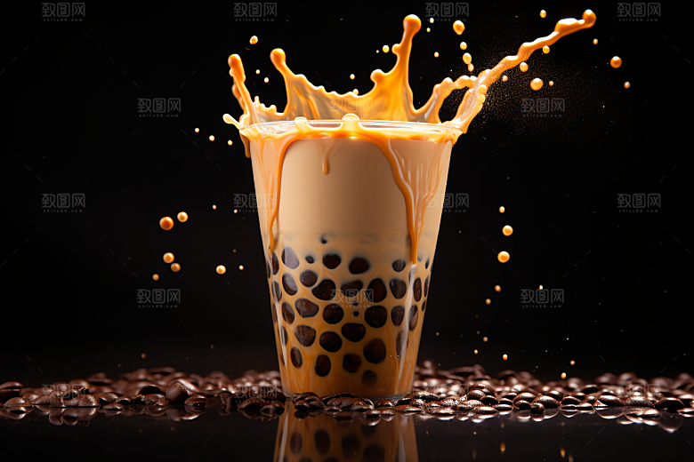 奶茶广告生活摄影图