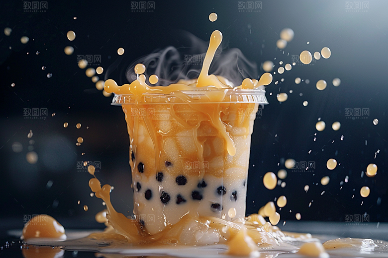 奶茶高清饮品摄影图