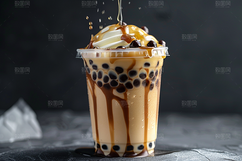 奶茶休闲饮品摄影图