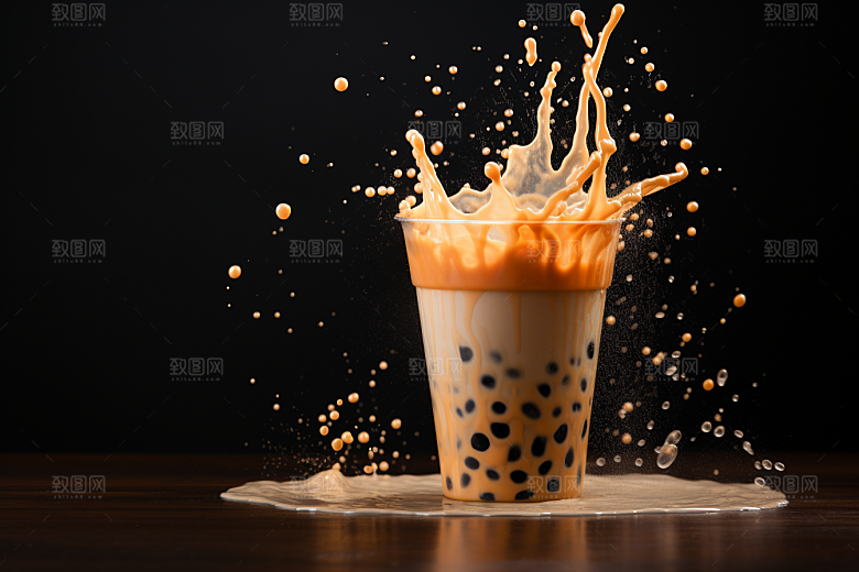 奶茶饮品高清摄影图