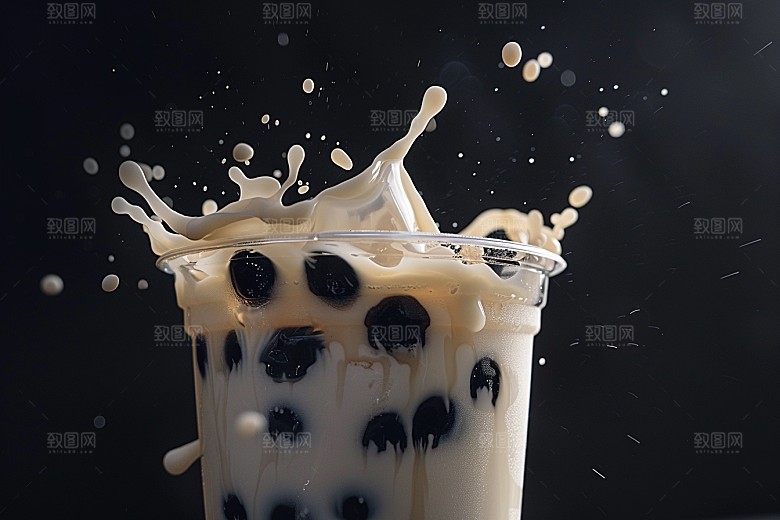 奶茶果茶休闲摄影图