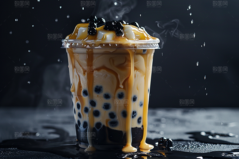 奶茶生活甜品摄影图