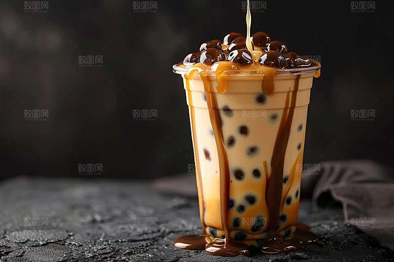 奶茶生活温暖摄影图