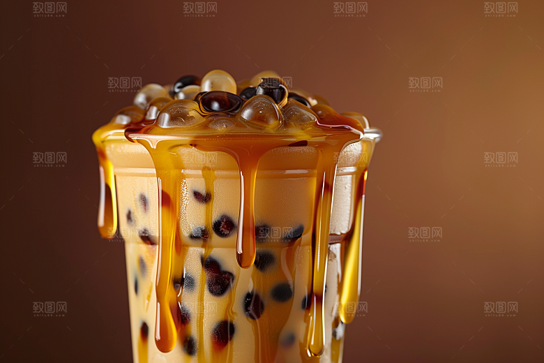 奶茶饮品卡路里摄影图
